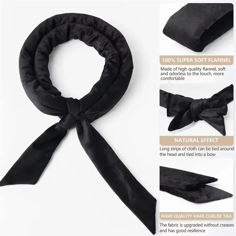 Luxury Heatless Silk Curling Ribbon Set - Effortless Overnight Curls Without Damage