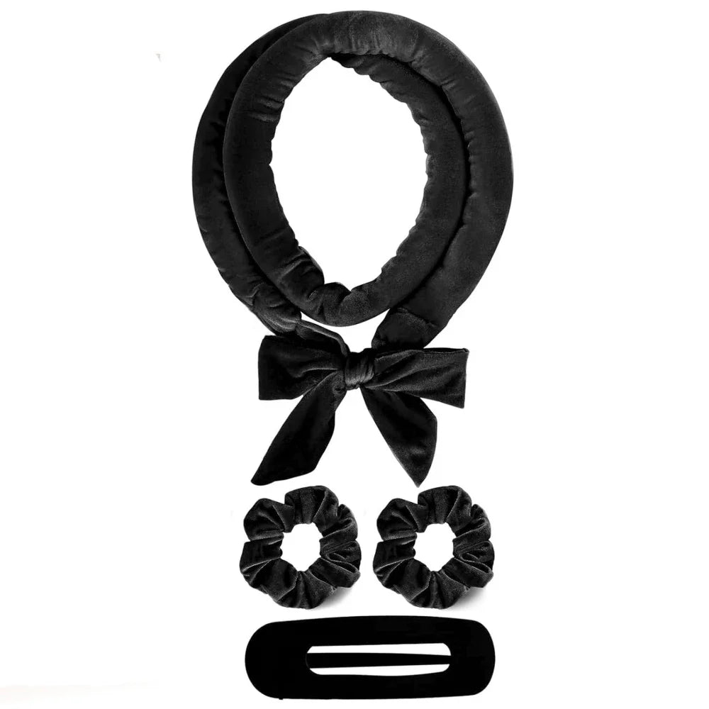 Luxury Heatless Silk Curling Ribbon Set - Effortless Overnight Curls Without Damage