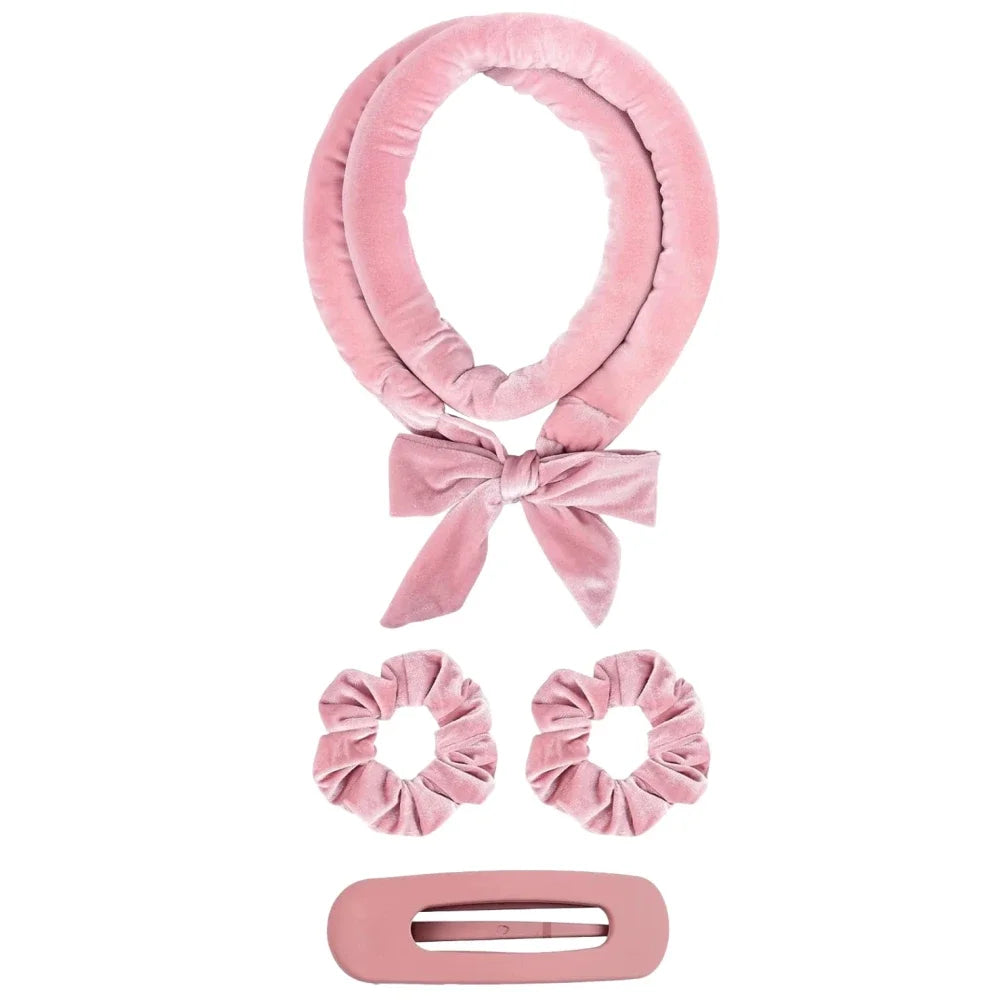 Luxury Heatless Silk Curling Ribbon Set - Effortless Overnight Curls Without Damage